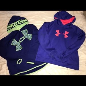 Two Under Armour hoodies